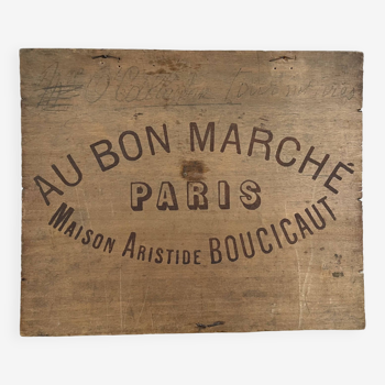 Panneau publicitaire Au Bon Marché Paris