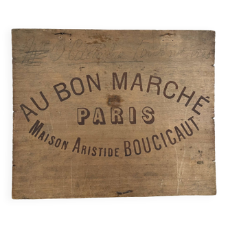 Advertising board at Au Bon Marché Paris