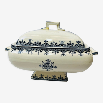 Soup tureen iron earthenware Clairefontaine