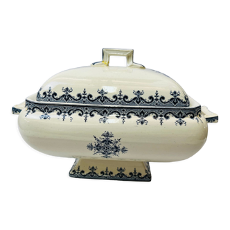 Soup tureen iron earthenware Clairefontaine