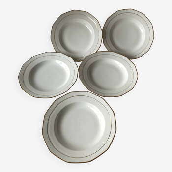 Limoges porcelain soup plates