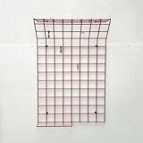 Red rope coat rack, modern German mid-century, 1960s.