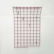 Red rope coat rack, modern German mid-century, 1960s.