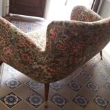 Organic couch 50s/60s design low Italian vintage