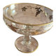 Coupe a fruit dorée a l'or fin