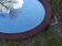 Beveled oval mirror 83x52cm
