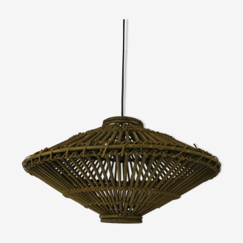 Vintage rattan hanging lamp