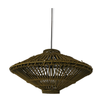 Vintage rattan hanging lamp