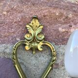 Pair of crystal stamps Louis XV golden bronze