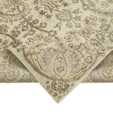 Handwoven anatolian beige rug 167 cm x 270 cm