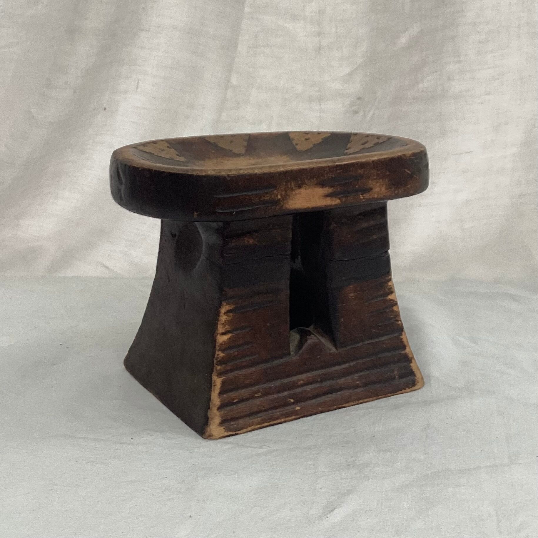 African wooden stool