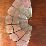 Three mother-of-pearl sconces