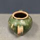 Dark green jug enamelled