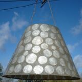 Resin lampshades and vintage mother-of-pearl lozenges