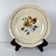 Set of 4 flat plates Sarreguemines flower pattern, first half of the 20th century.