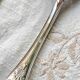 10 Vintage Rocaille Style Metal Soup Spoons