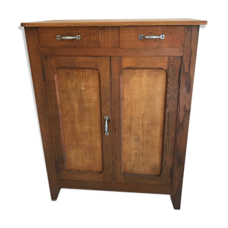 Parisian buffet made of raw wood