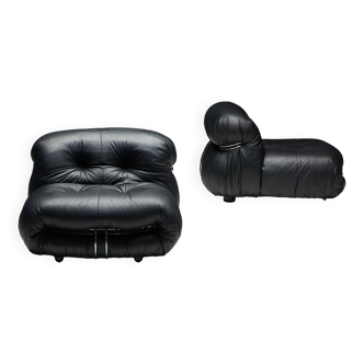 Fauteuils Soriana par Afra & Tobia Scarpa pour Cassina, Italie, années 1970