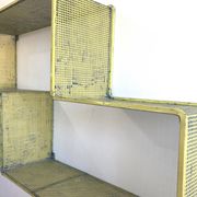 "Dedal" shelf by Mathieu Matégot / vintage 1950 / Yellow