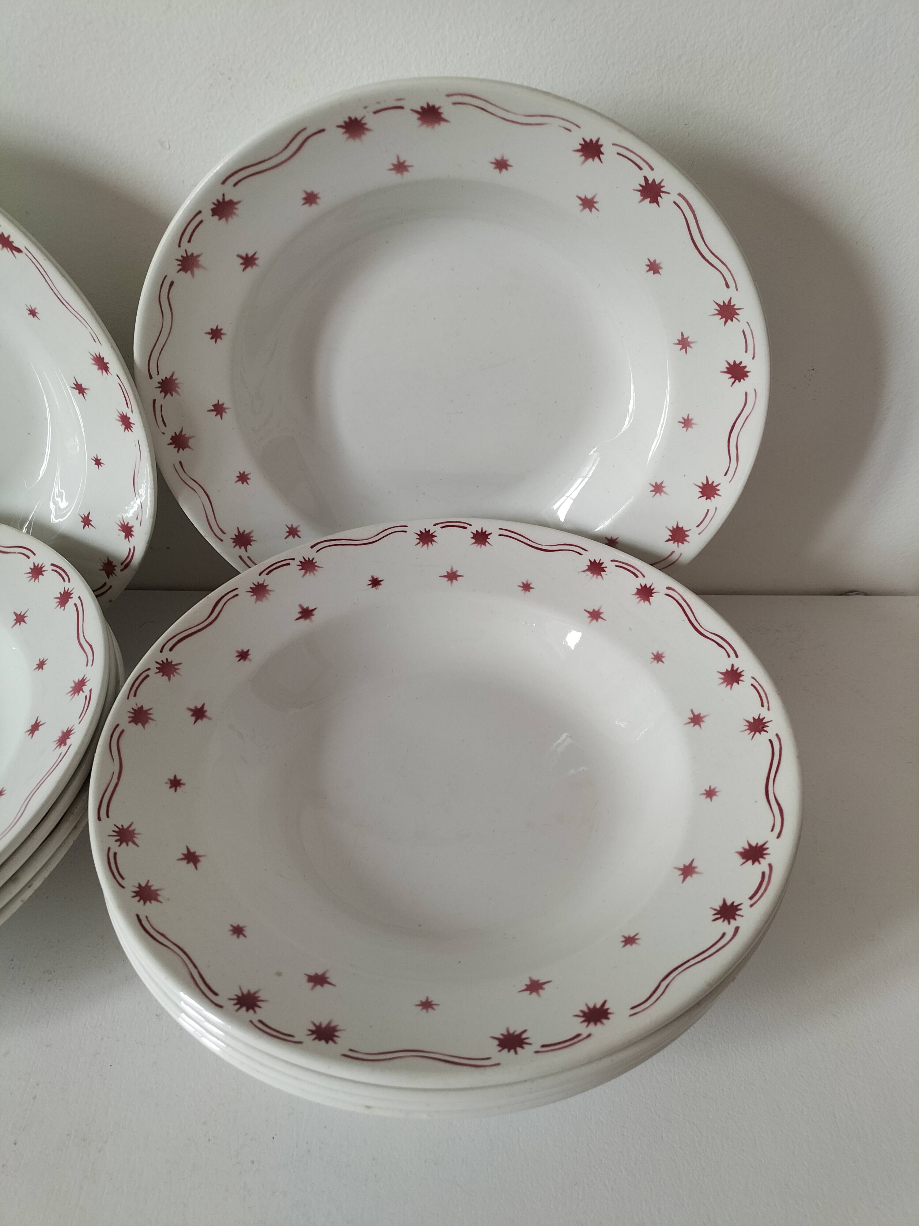 Céranrd Saint Amand plates star model