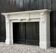 Louis XVI style fireplace in Carrara marble, circa 1880.