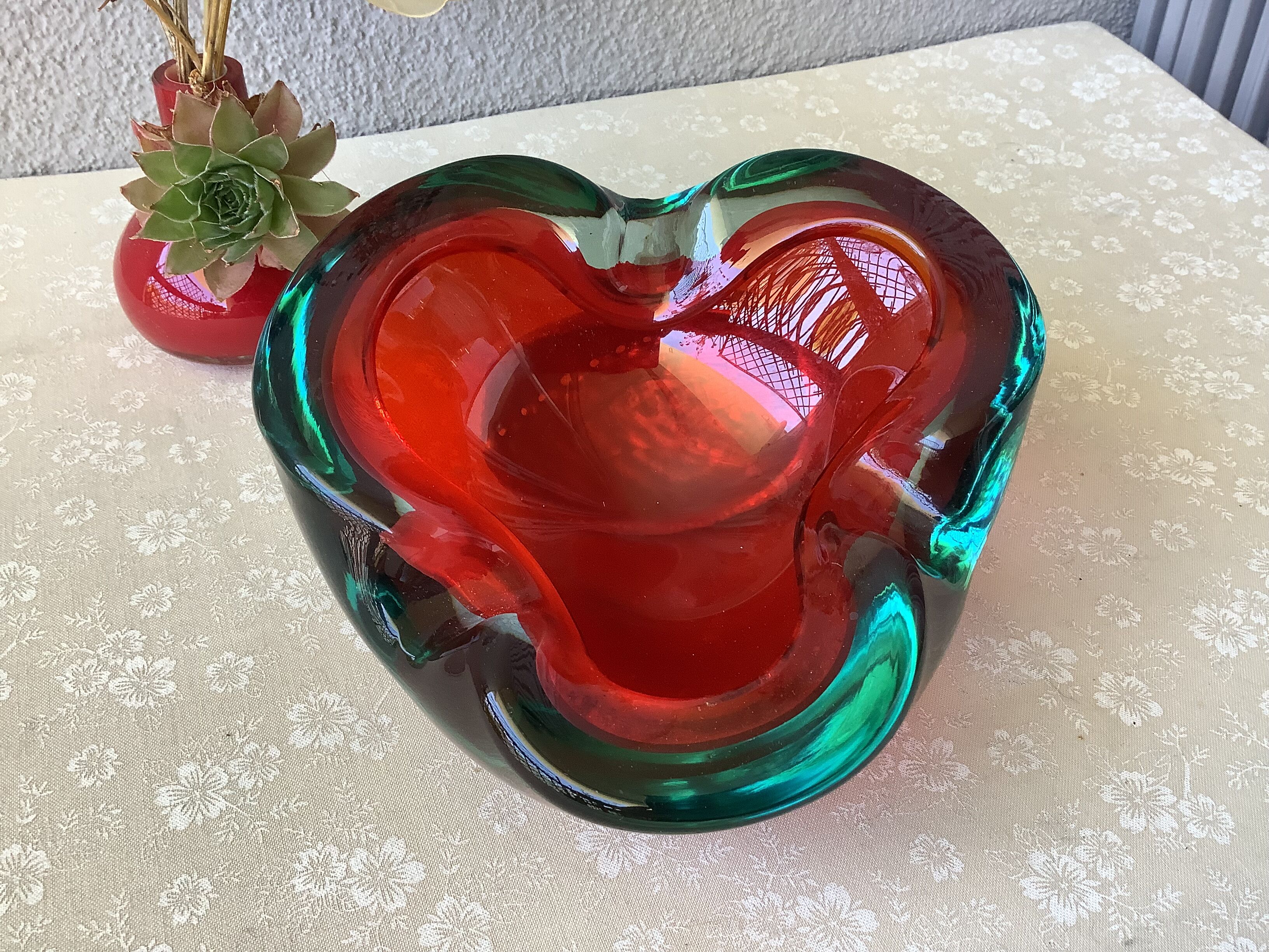 Cendrier Murano Sommerso vintage