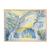 En montagne, Techniques mixtes sur papier, 83 x 63 cm
