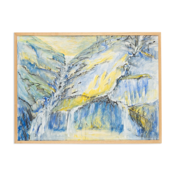 In the Mountains, Mixed Media on Paper, 83 x 63 cm