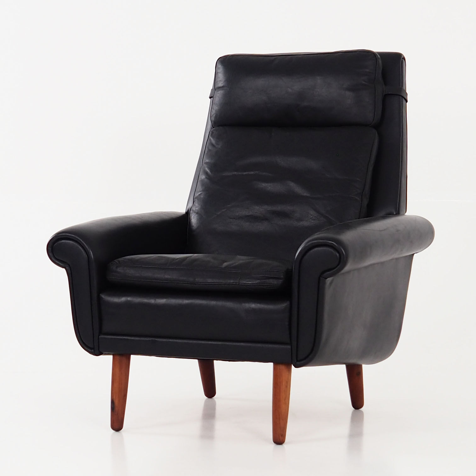 Leather armchair, 1970s design