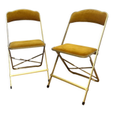 Pair of chaisor folding chairs