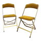 Pair of chaisor folding chairs