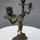 "Il mio bel foco" pair of candlesticks XIXth cherubs 3 torchieres