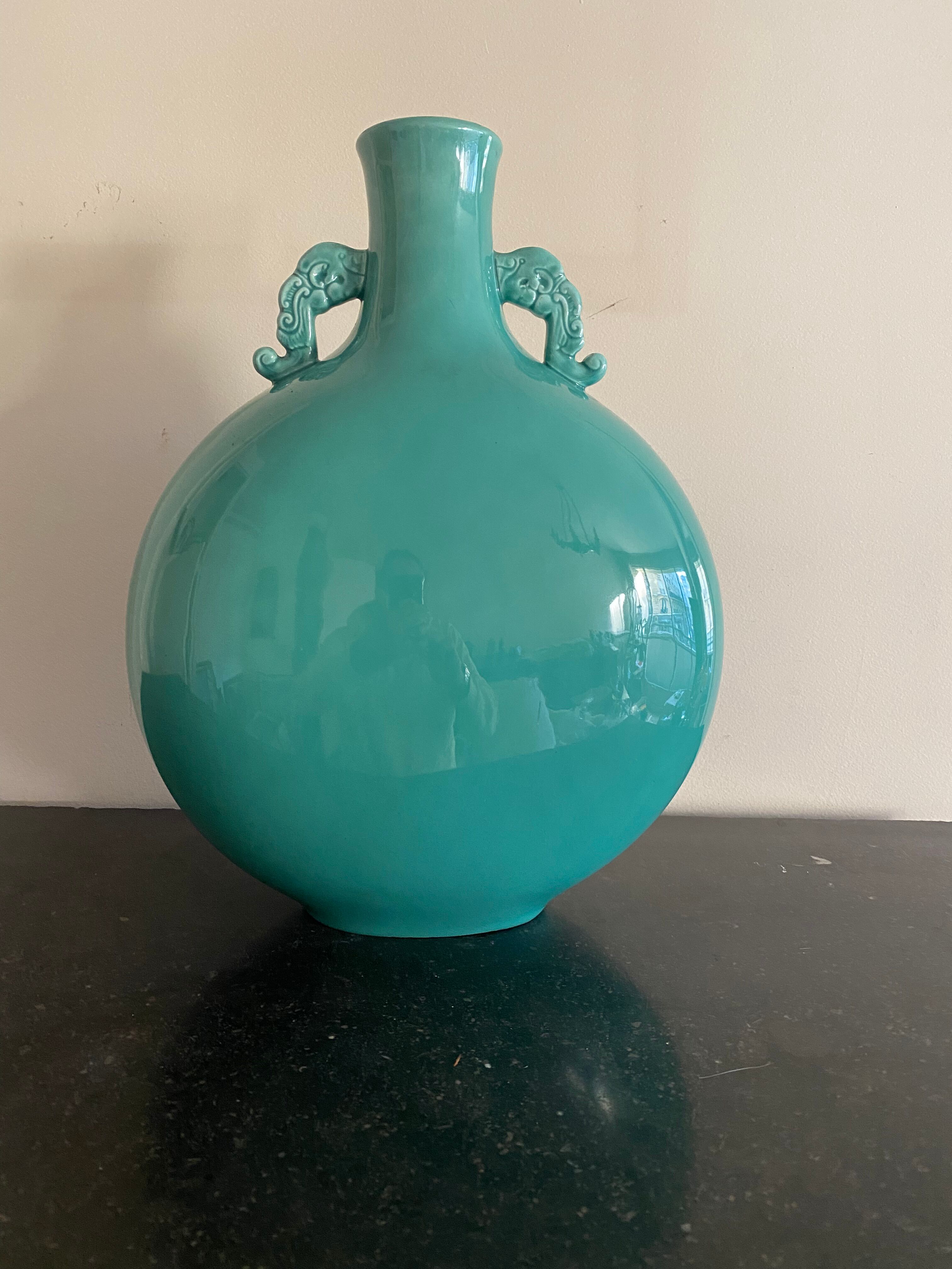 Ceramic gourd vase by paul millet a sevres - circa 1920