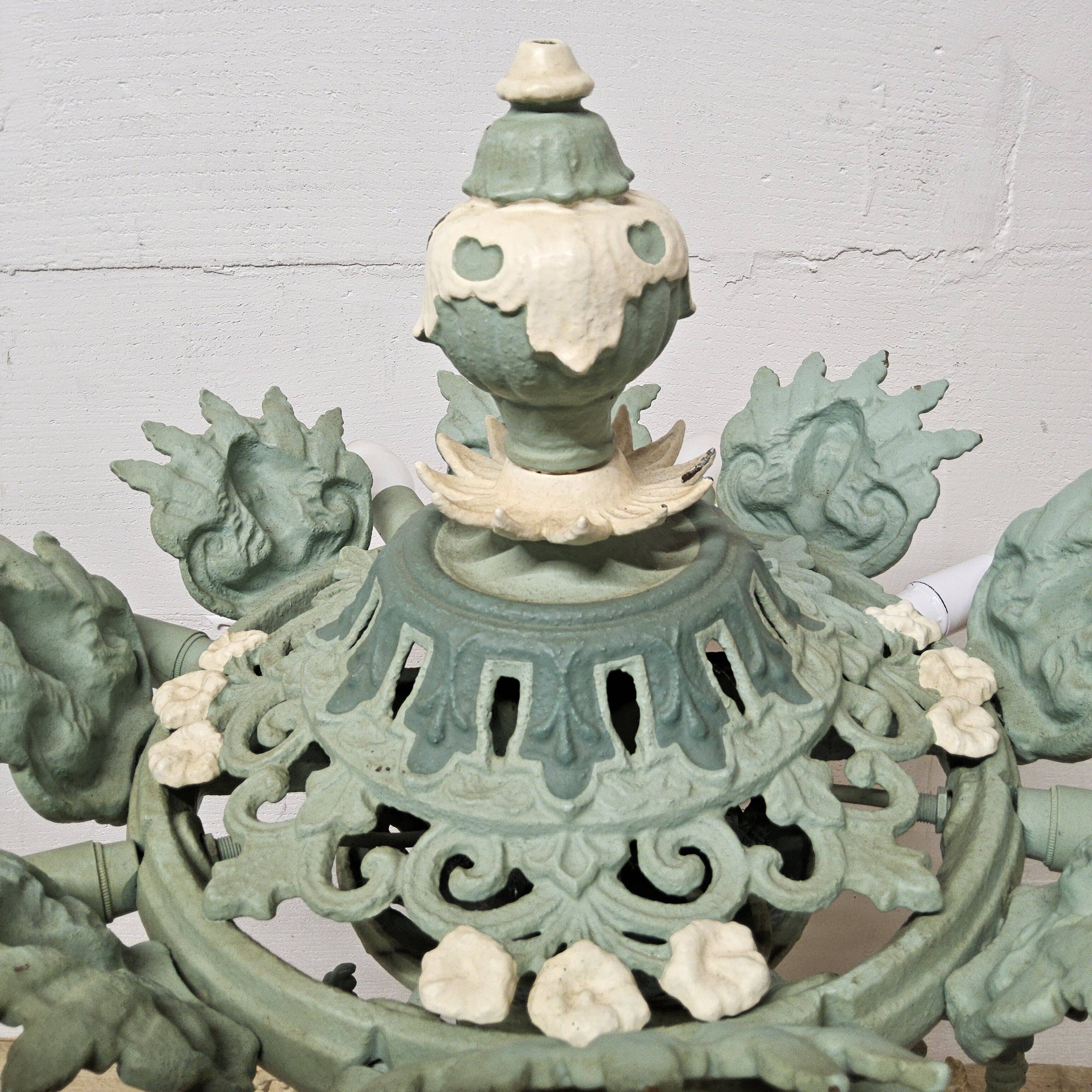 Unique Cast iron Victorian floor lamp art nouveau (converted gas light)