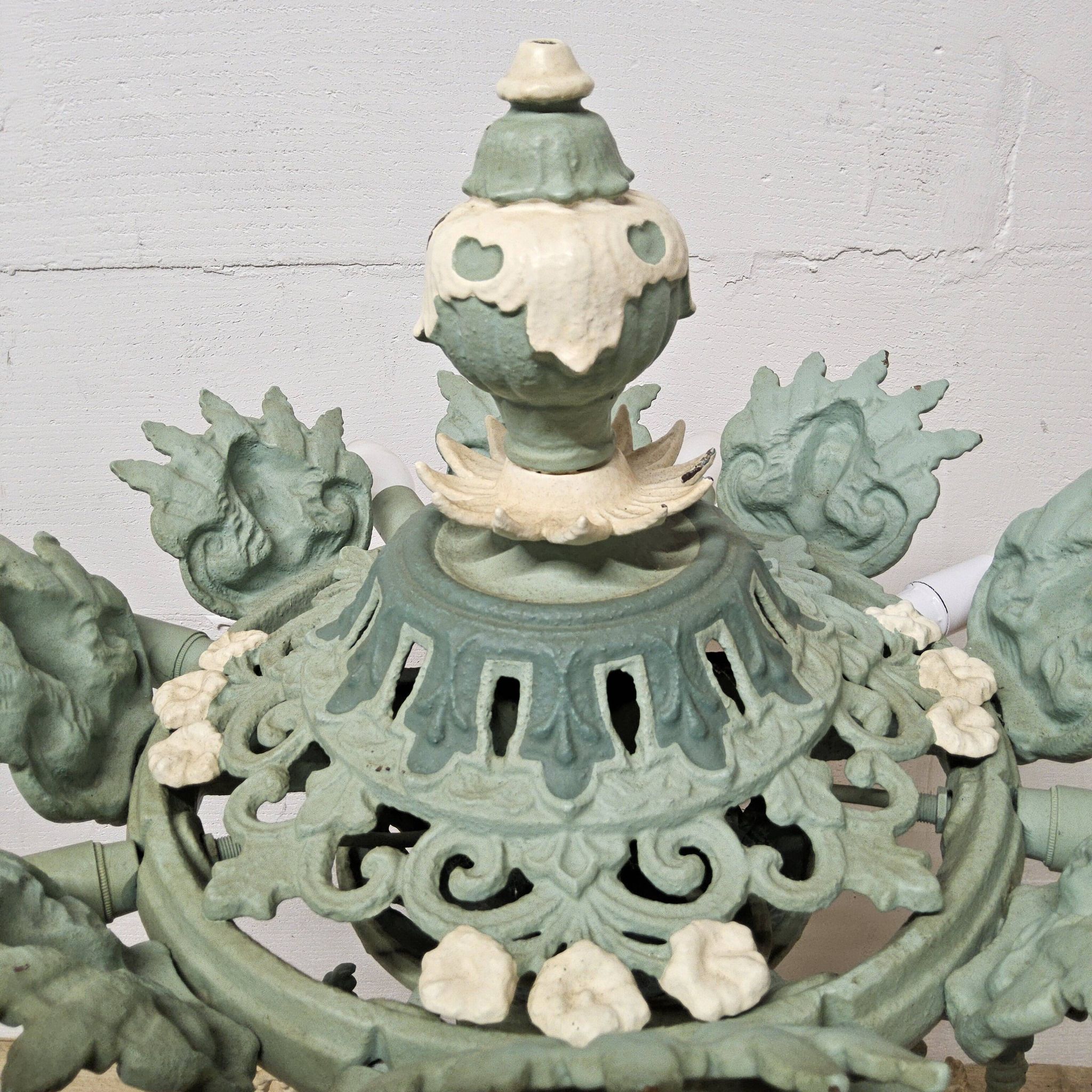 Unique Cast iron Victorian floor lamp art nouveau (converted gas light)