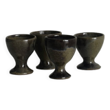 4 handmade ceramic egg cups