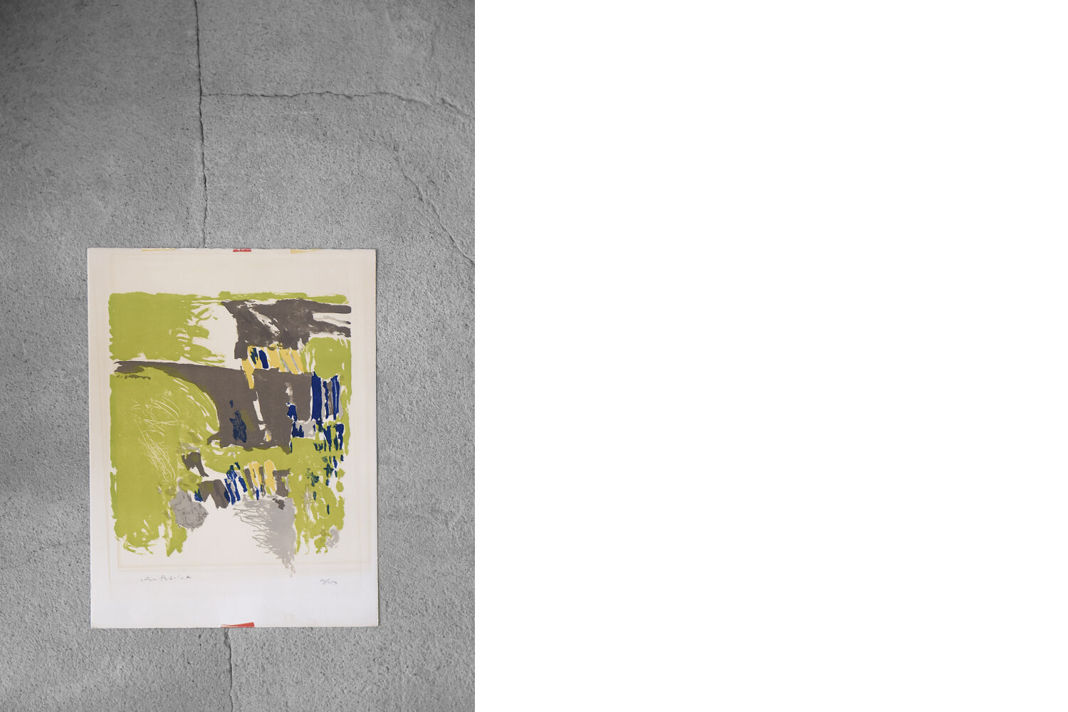 Color Lithography on Van Gelder Zonen Paper by Jörgen Fogelqvist, 1980s