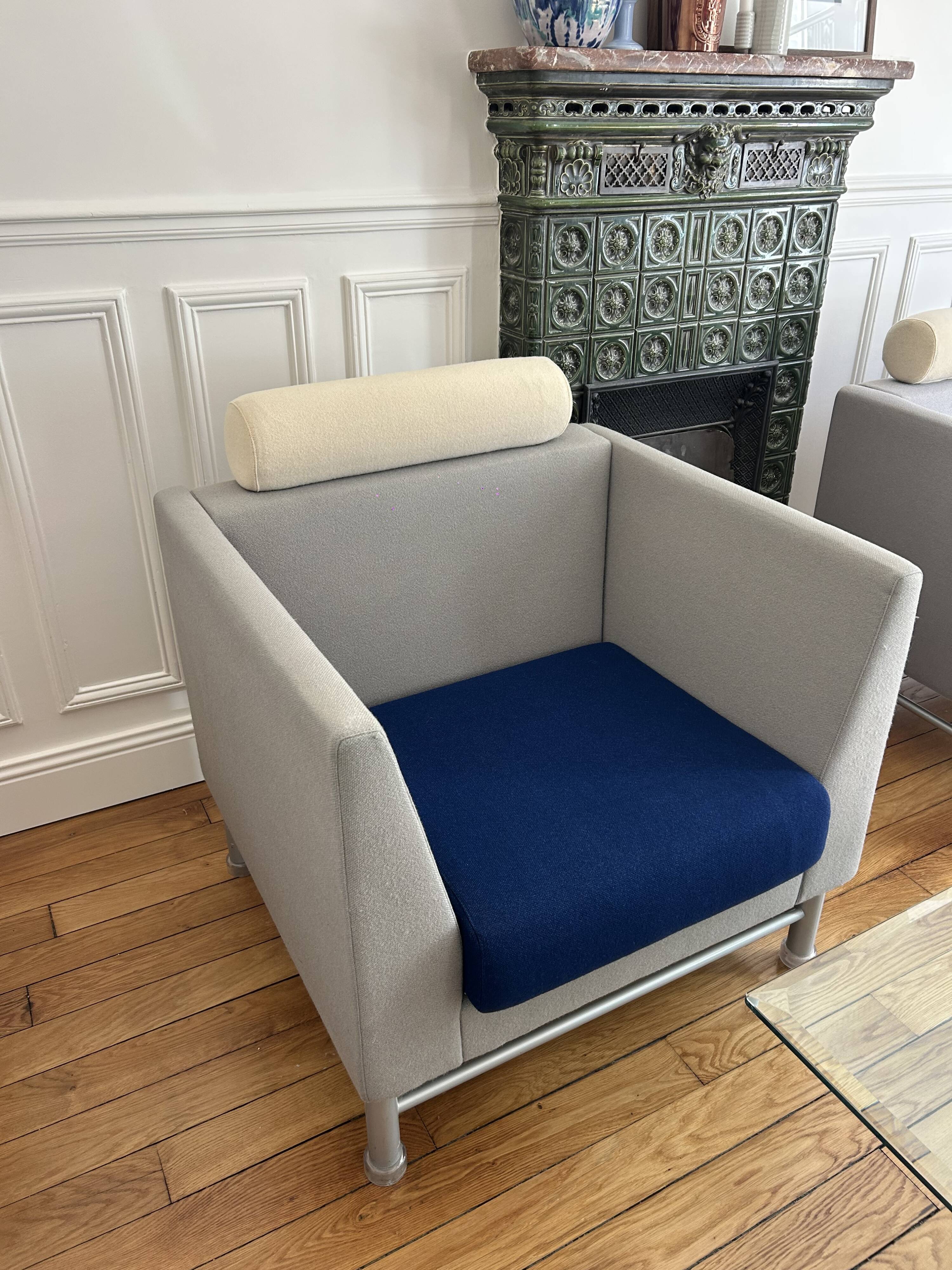 Paire de fauteuils Eastside par Ettore Sottsass pour Knoll