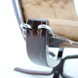 Sigurd Ressell Pair of Falcon Chairs Leather by Vatne Møbler Norway