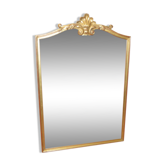 Miroir style louis XV en bois doré 120x80cm