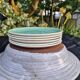 Set of 6 SALINS Deauville dessert plates, GREEN model