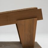 Natural rope block chair