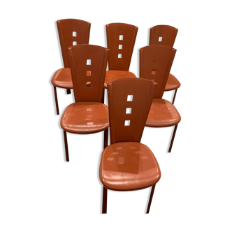 Chaises cuir Roche Bobois