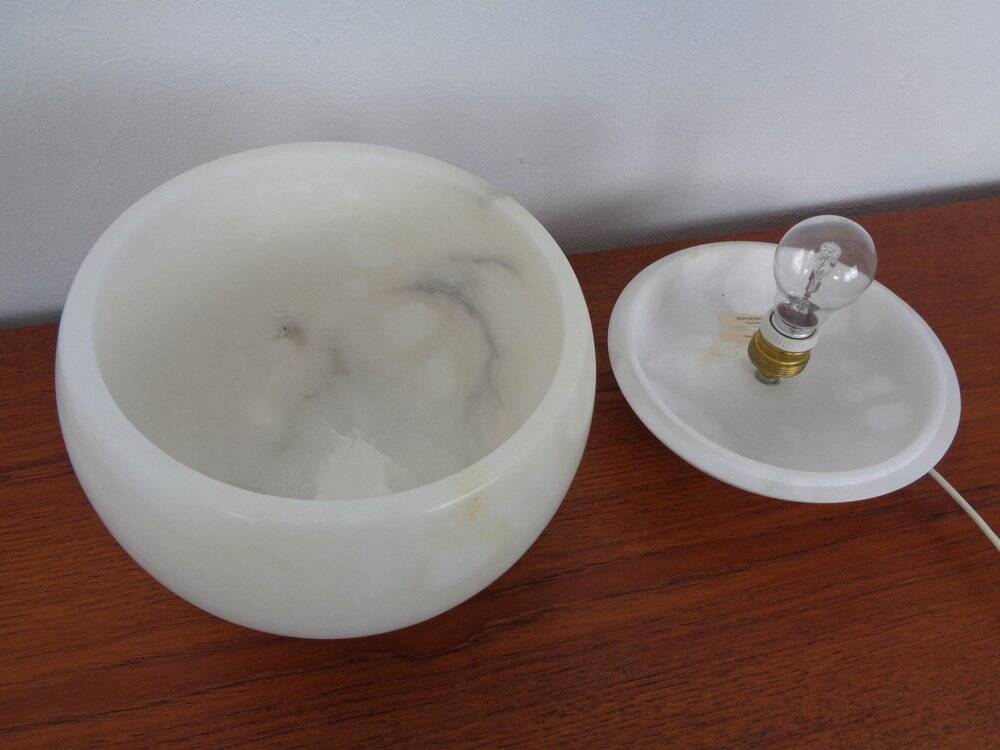 Marble Table Ball Lamp, 1960s
