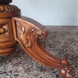 Napoleon III octagonal centre table in marquetry walnut.