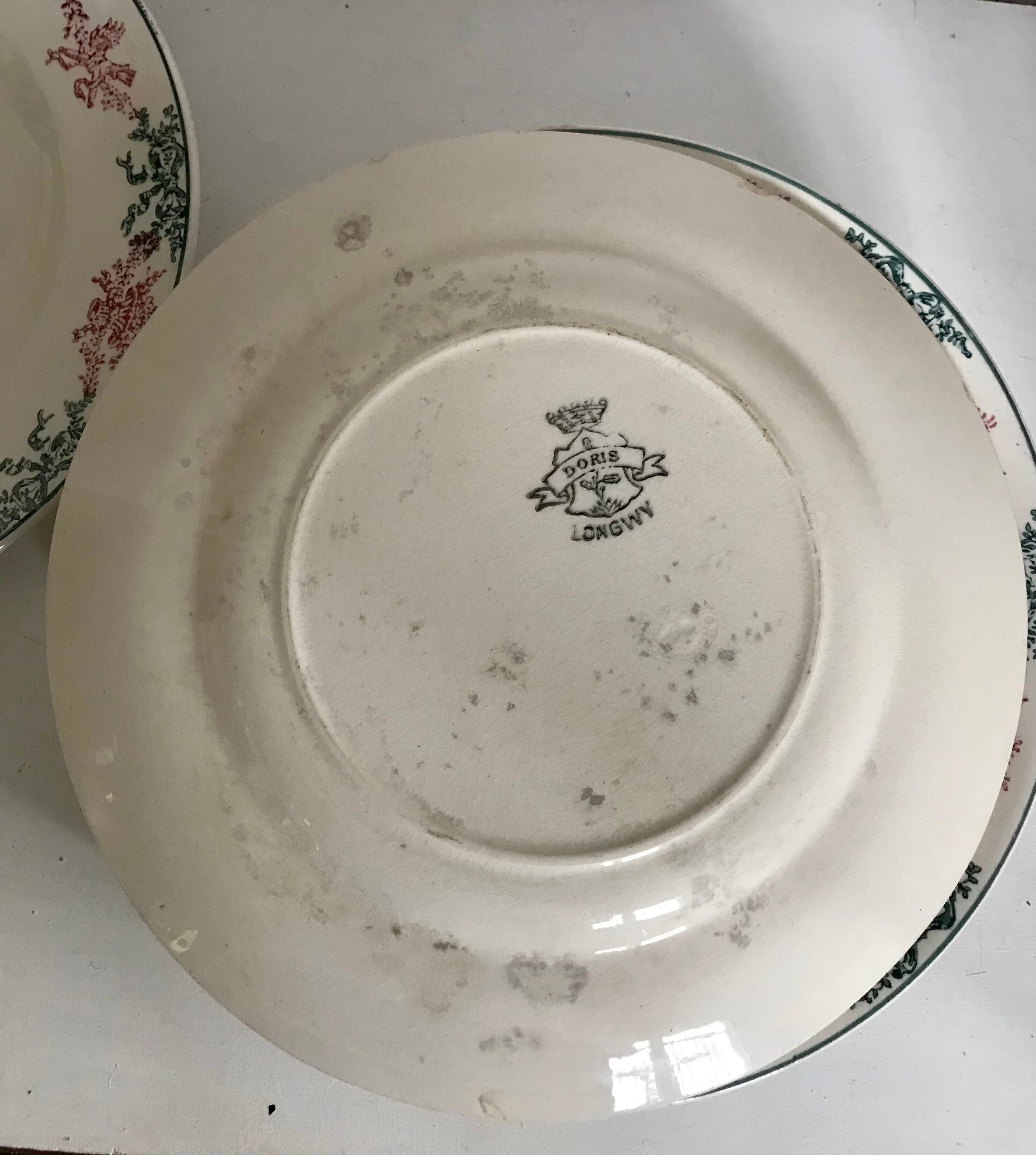 Lot of 7 Longwy plates