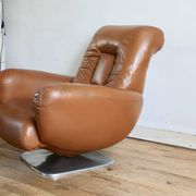 "Space age" armchair, 1970s, leather.