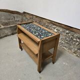 Guillerme and Chambron serving trolley with Danikowski ceramics