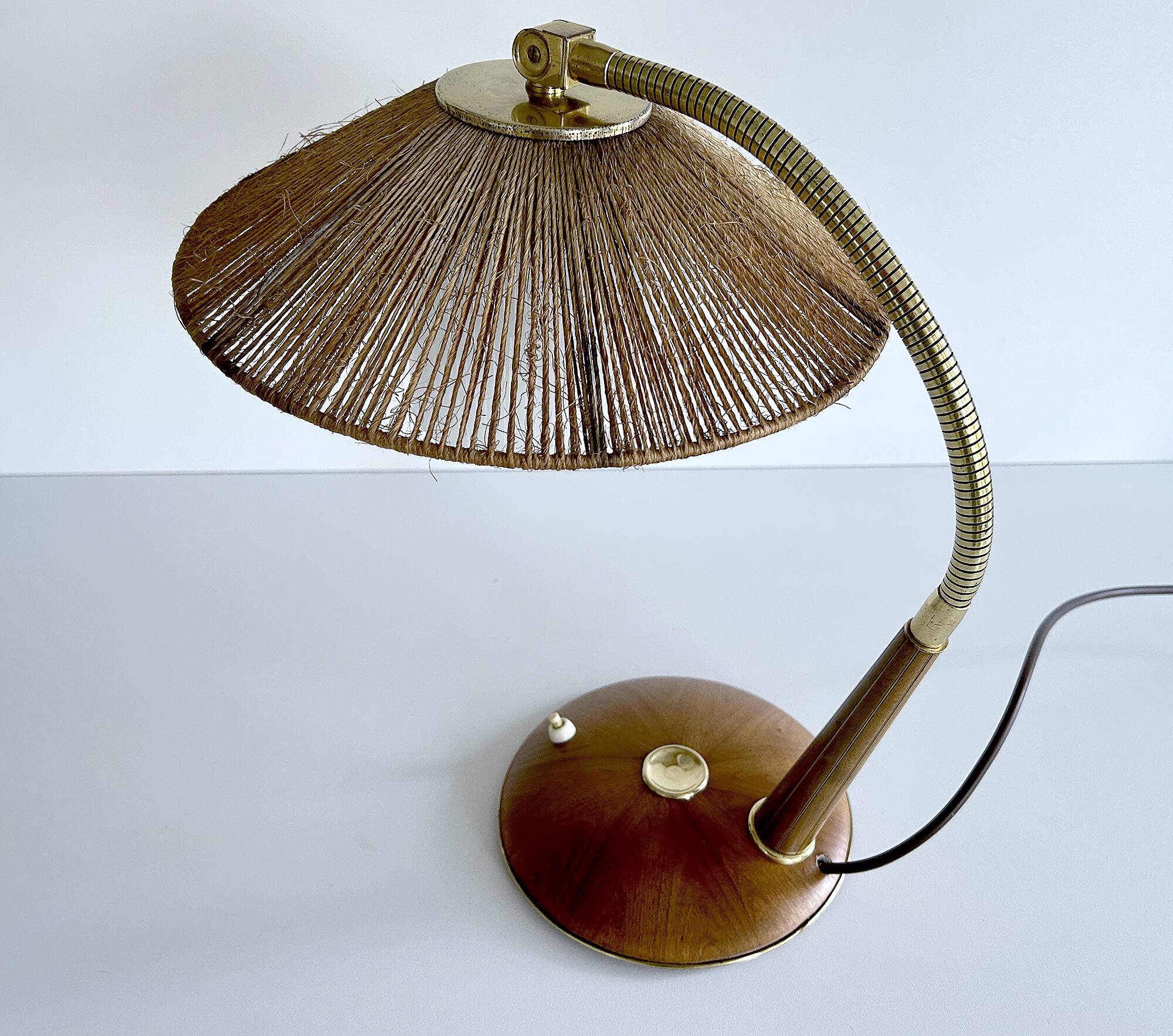 Vintage Scandinavian Lamp, Teak