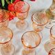 Lot de 9 verres digestifs Arcoroc rosaline